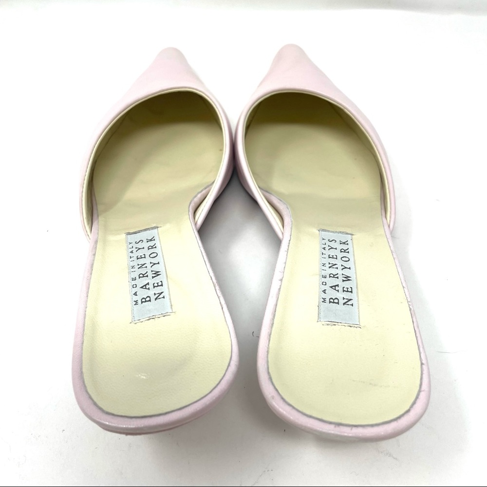 BARNEYS NEW YORK pink kitten heel mules, made in Italy, size 39 - Picture 8 of 13
